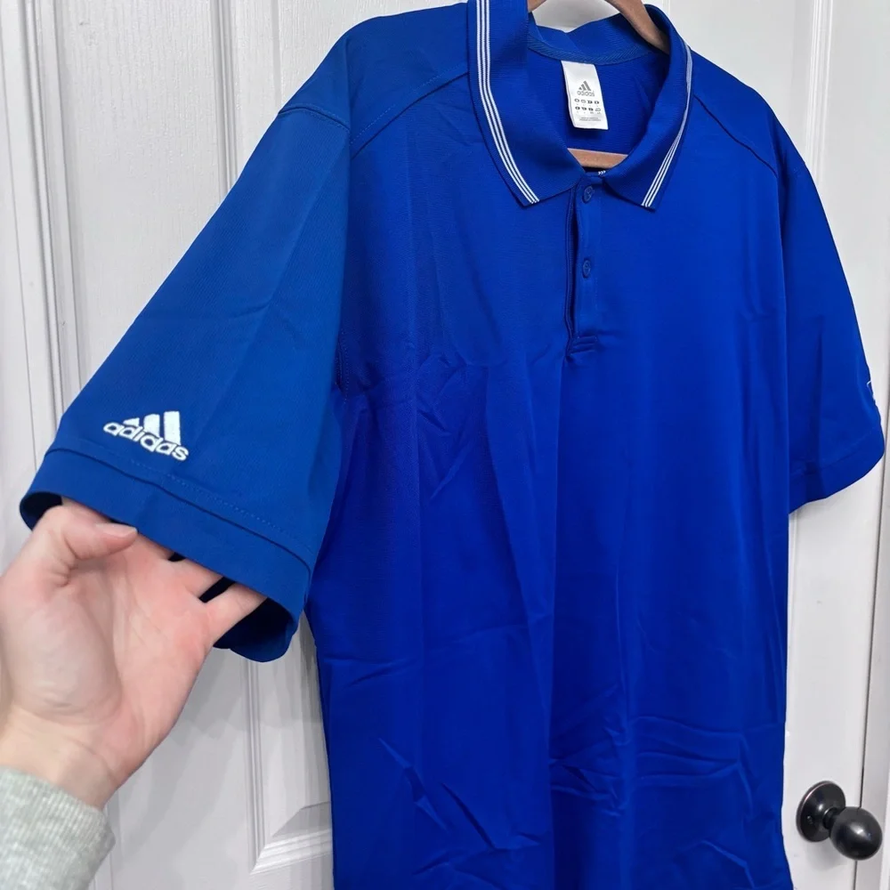 Royal Blue Performance Polo | Adidas L